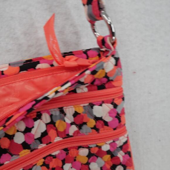 NEW Vera Bradley Women's Triple Zip Hipster Pixie Confetti CrossBody Purse Bag - Picture 8 of 10